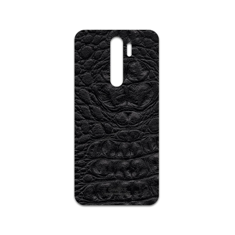 برچسب پوششی ماهوت مدل Black-Crocodile-Leather مناسب برای گوشی موبایل شیائومی Redmi Note 8 Pro