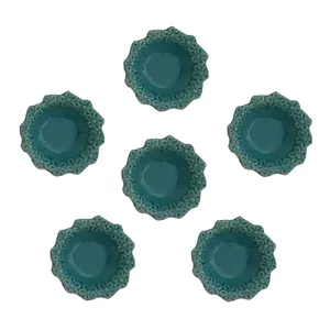 مجموعه ظروف هفت سین 6 پارچه مدل flower01