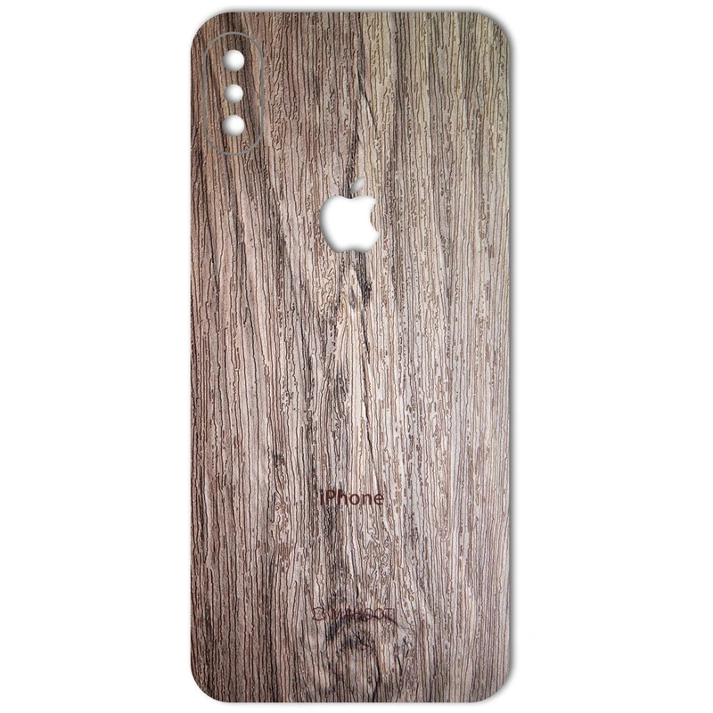 برچسب پوششی ماهوت مدل Walnut Texture مناسب برای گوشی iPhone X