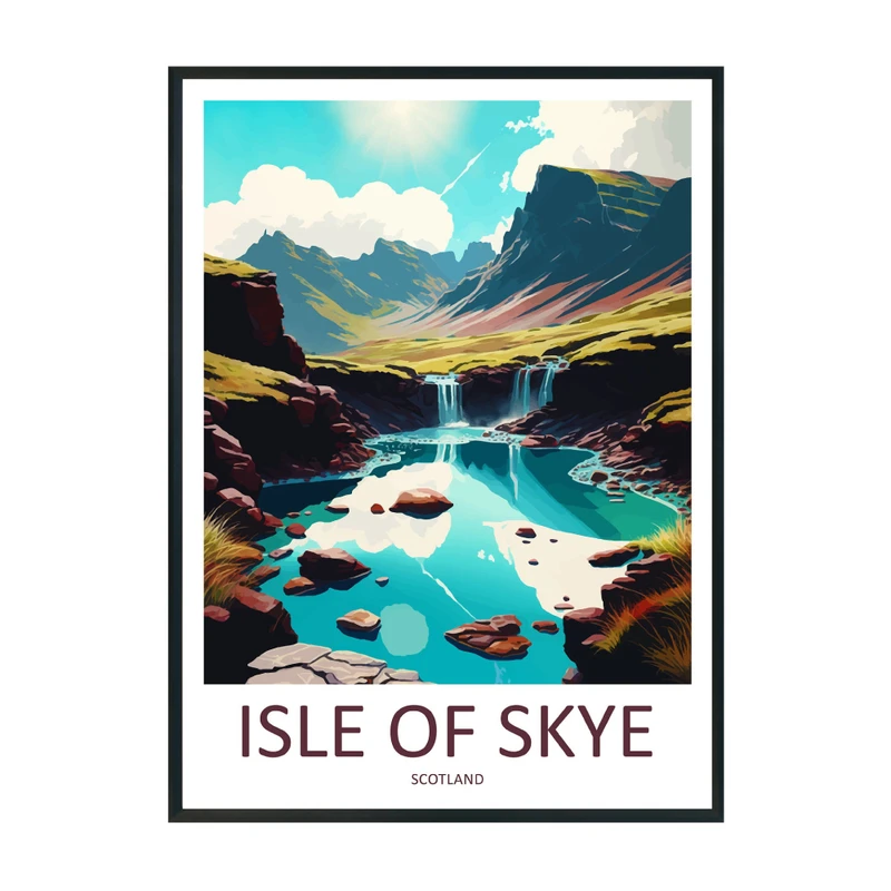 پوستر مدل جزیره اسکای اسکاتلند