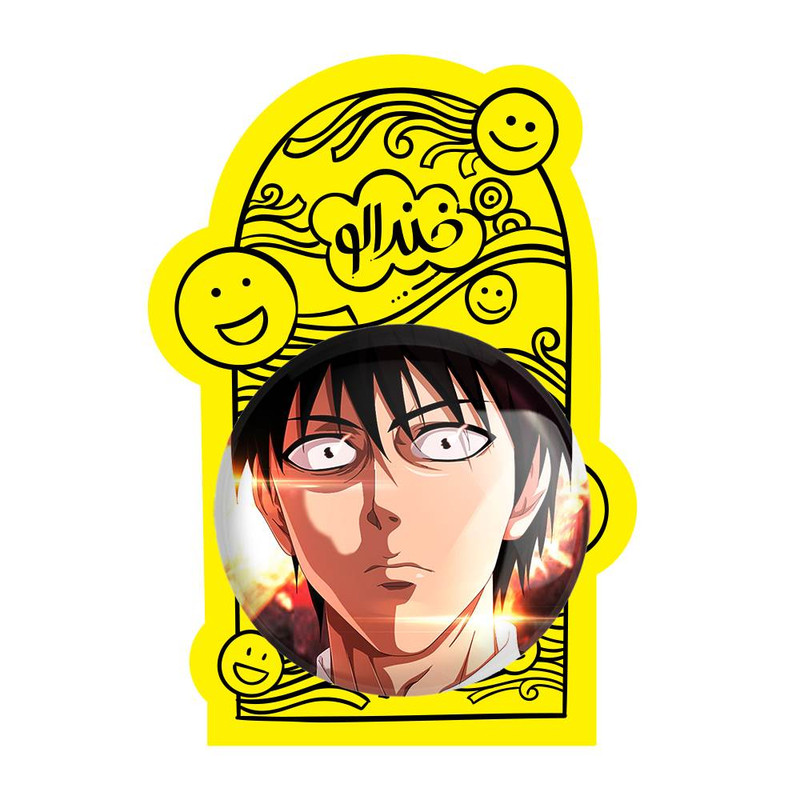آینه جیبی خندالو مدل سایتاما انیمه مرد تک مشتی One Punch Man  کد 11355
