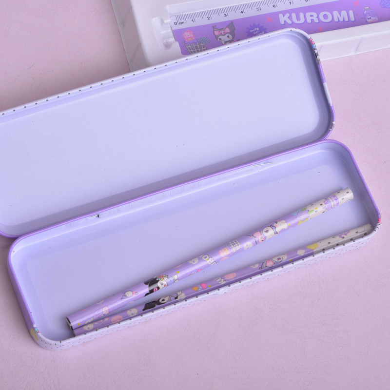 بسته لوازم تحریر مدل کرومی طرح سانریو مجموعه 7 عددی