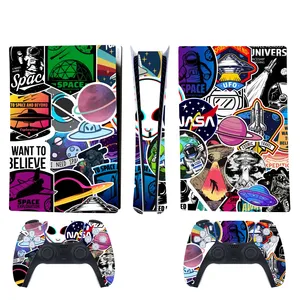 برچسب کنسول و دسته بازی PS5 اس ای گییرز مدل Space Sticker Bomb 