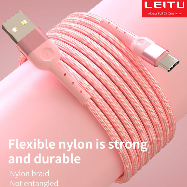 کابل تبدیل USB به USB-C لیتو مدل LD-20 طول 1 متر