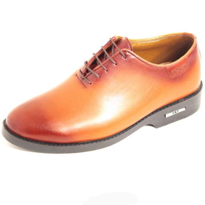 کفش مردانه مدل مجلسی بندی 88 رنگ عسلی -  - 4