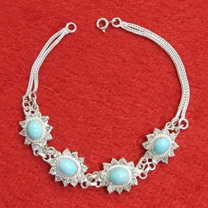 دستبند نقره زنانه سلین کالا مدل فیروزه کد ce-As36