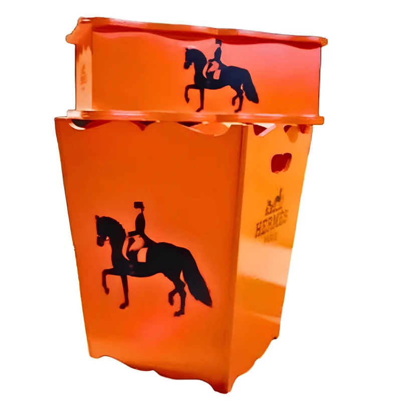 ست سطل و جای دستمال کاغذی طرح HERMES