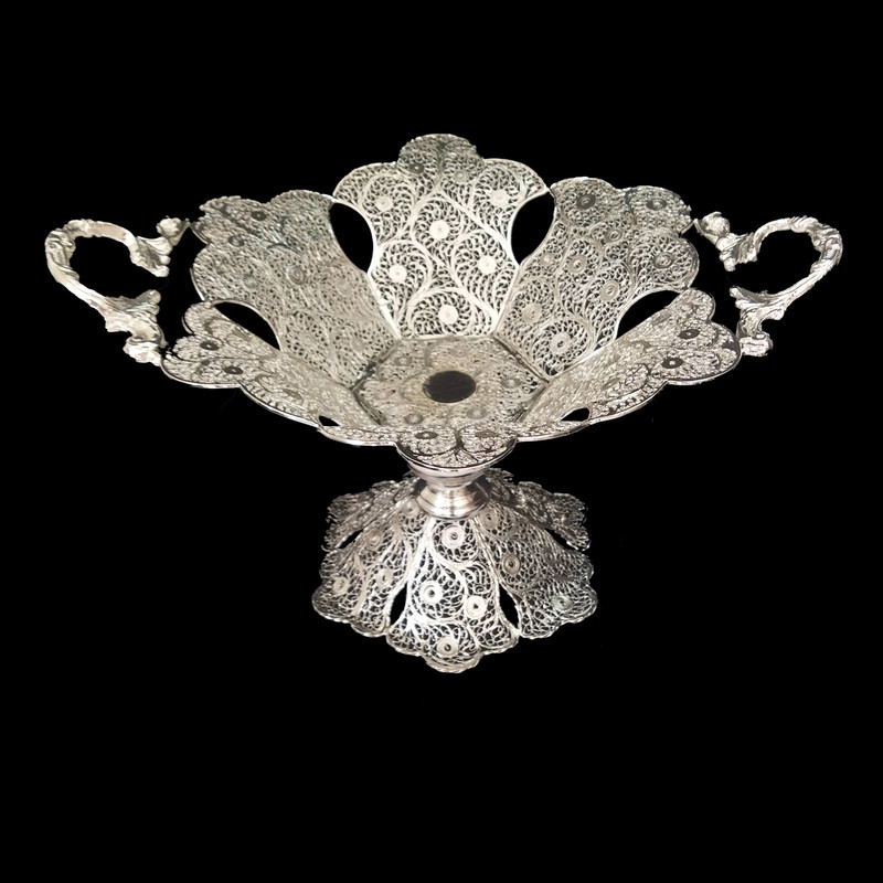 میوه خوری ملیله کاری مدل پرنسا کد 008