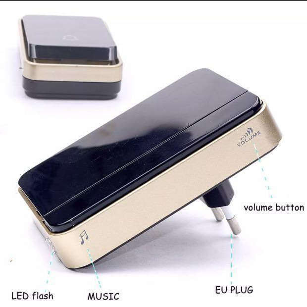 زنگ بی سیم مدل 2 شستی کد KK06