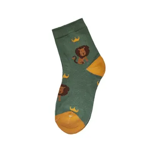 جوراب پسرانه مدل جنگل طرح شیر