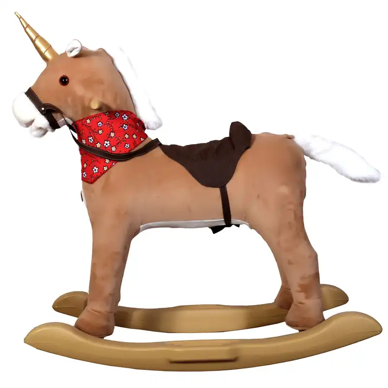 اسب رکاب‌دار کودک مدل گهواره ای موزیکال متحرک A44