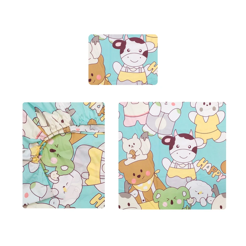 سرویس روتختی آدنو مدل Happy کد IR147 یک نفره 3 تکه