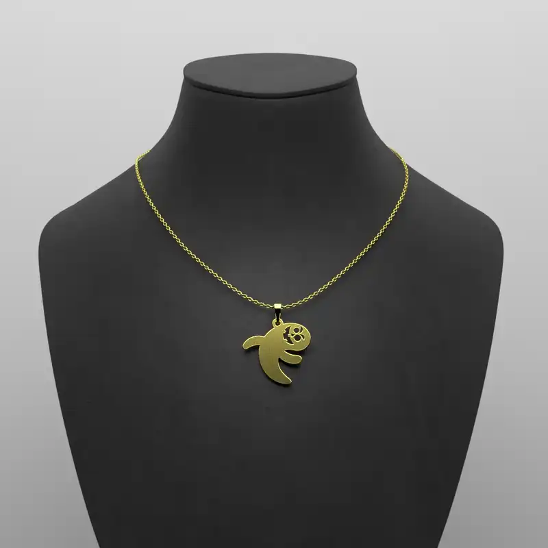 گردنبند طلا 18 عیار زنانه مدوپد مدل هالووین کد G3-1-1266