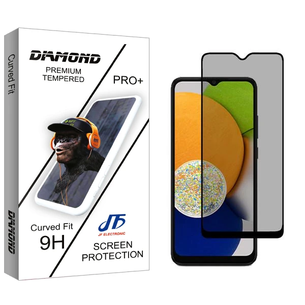 محافظ صفحه نمایش حریم شخصی جی اف مدل Diamond مناسب برای گوشی موبایل سامسونگ Galaxy A03