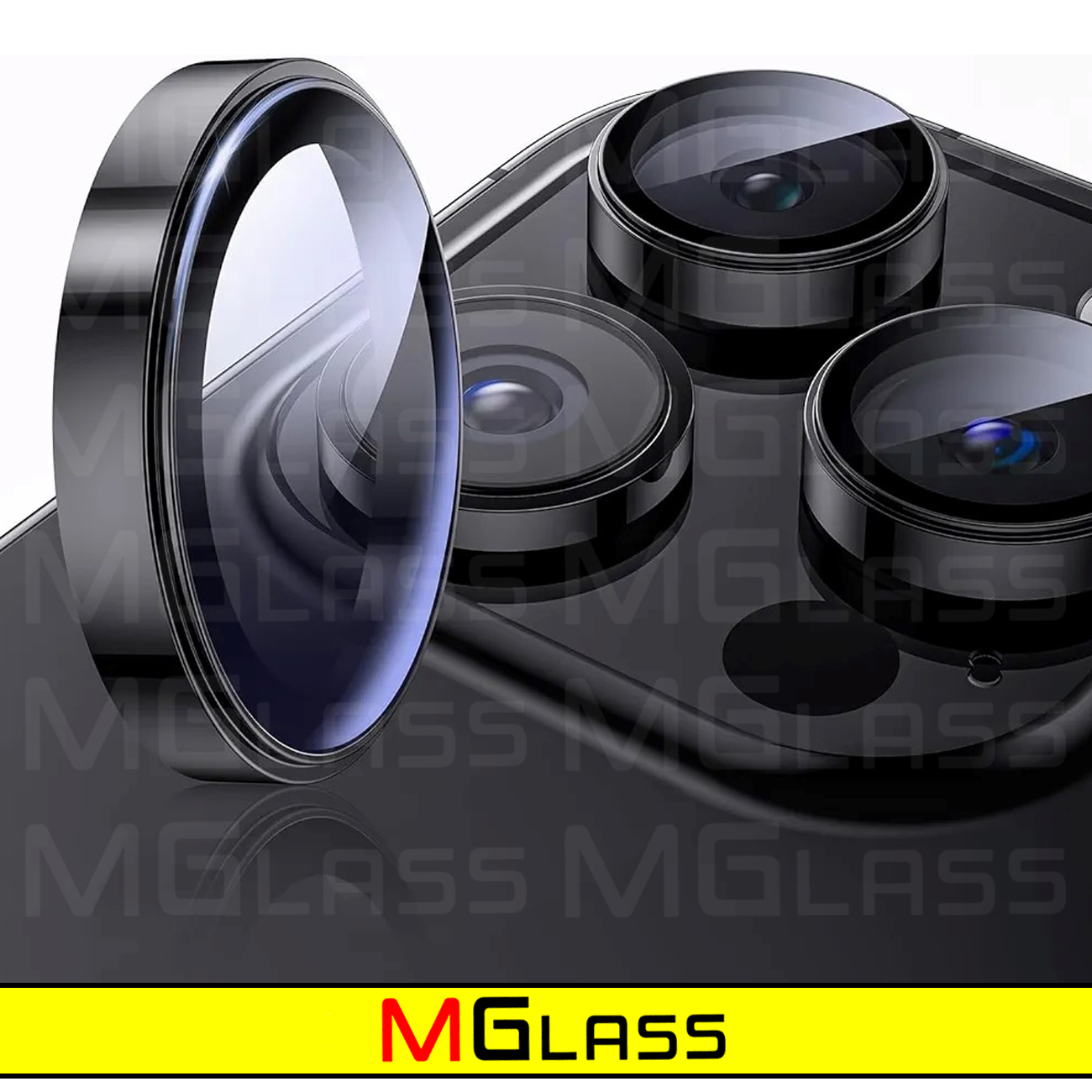 محافظ لنز دوربین امگلس مدل Ring-Metal-MG مناسب برای گوشی موبایل اپل Iphone 15 Pro Max