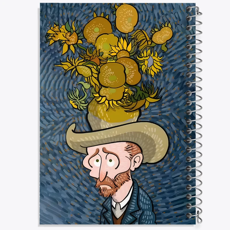 دفتر نقاشی 50 برگ خندالو طرح ونسان ونگوگ کد F5069