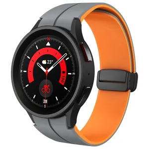 بند اسپریگ مدل Silicone MAG ORG DualC مناسب برای ساعت هوشمند سامسونگ Galaxy Watch 5 40mm / watch 5 44mm