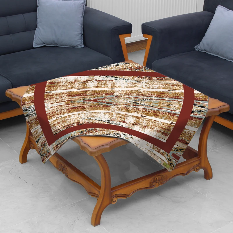 رومیزی ریحانلوکس مدل پتینه مدرن کد RH122  سایز 97x97 سانتی‌متر