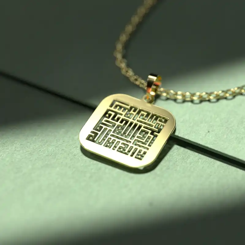 گردنبند طلا 18 عیار زنانه مدوپد مدل گل کد CA11036