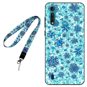 Megafone Snow Flake 0014 Cover For Motorola Moto G8 Power Lite Mobile Neckband