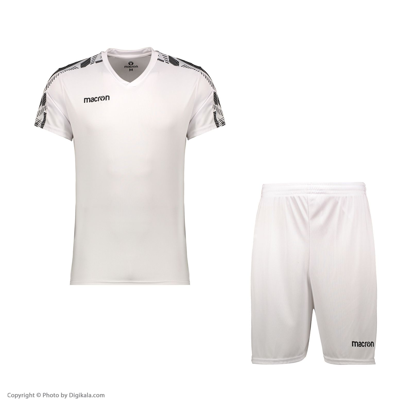 ست پیراهن و شورت ورزشی مردانه مکرون مدل راک رنگ سفید -  - 2