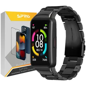 بند اسپریگ مدل 3Bid Lux مناسب برای ساعت هوشمند آنر Band 6 / هوآوی Band 6