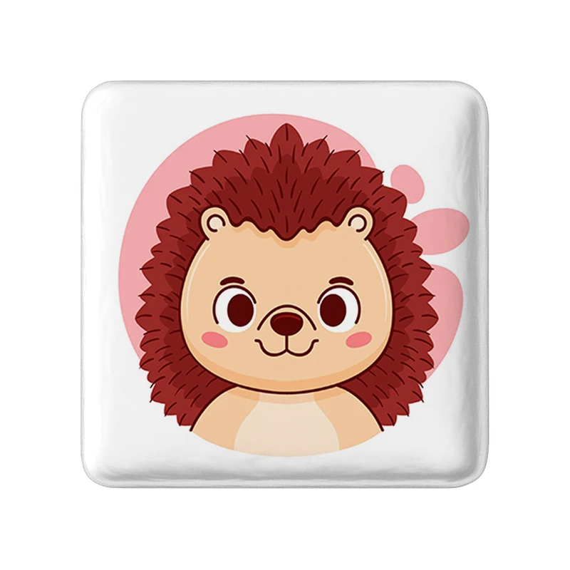 پیکسل خندالو طرح جوجه تیغی حیوانات بامزه مدل مربعی کد 37158