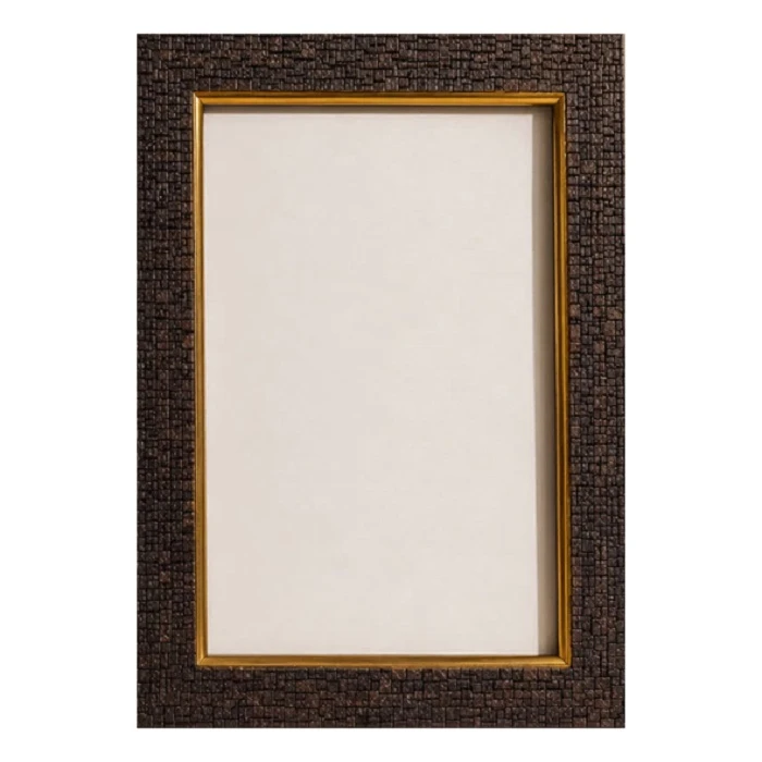 قاب عکس بکلیت مدل رومیزی لبه دار طرح آجری سایز 21x30 سانتی متر