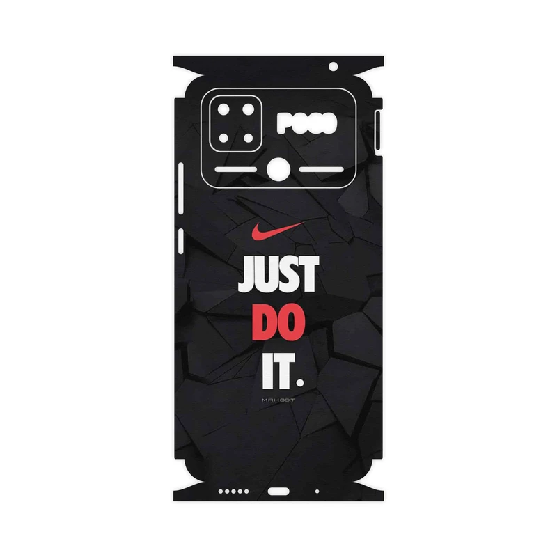 برچسب پوششی ماهوت مدل NIKE_Logo-FullSkin مناسب برای گوشی موبایل شیائومی Poco C40
