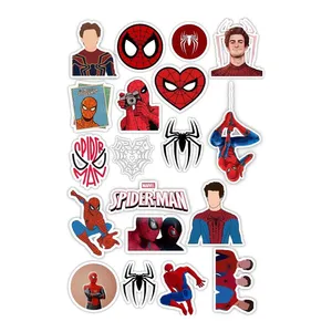 استیکر لپ تاپ طرح فیلم مرد عنکبوتی کد 2025 مجموعه 19 عددی