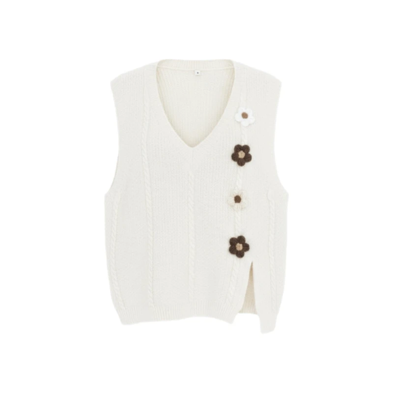 جلیقه زنانه مدل گل برجسته کد S123