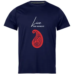 تی‌شرت آستین کوتاه مردانه مدل LIVE THE MOMENT 152