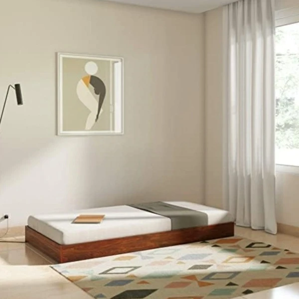 تخت خواب ام دی اف یک نفره مدل S-668 سایز 200×90 سانتی متر