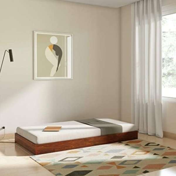 تخت خواب ام دی اف یک نفره مدل S-668 سایز 200×90 سانتی متر