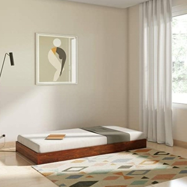 تخت خواب ام دی اف یک نفره مدل S-668 سایز 200×90 سانتی متر