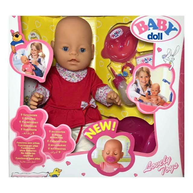عروسک مدل BAYBY DOLL LOVELY TOYS ارتفاع 40 سانتيمتر