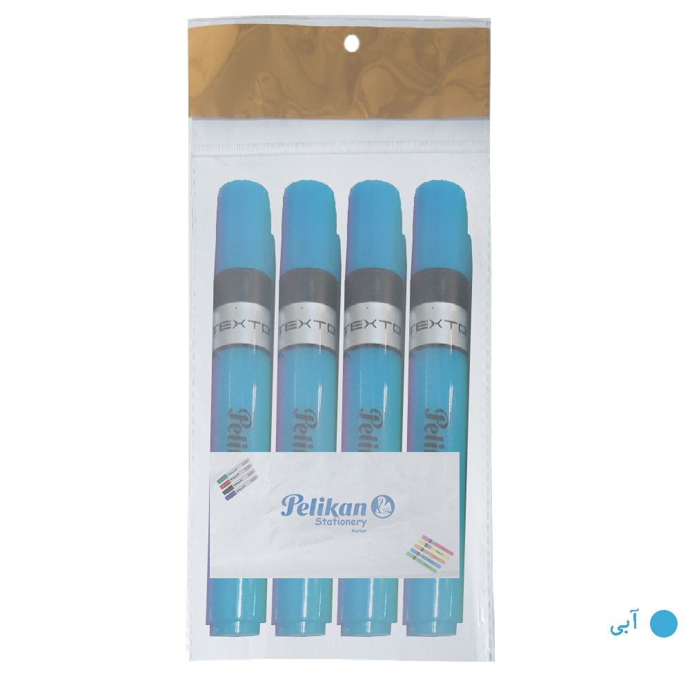 ماژیک علامت گذار پلیکان مدل Perfect بسته 4 عددی