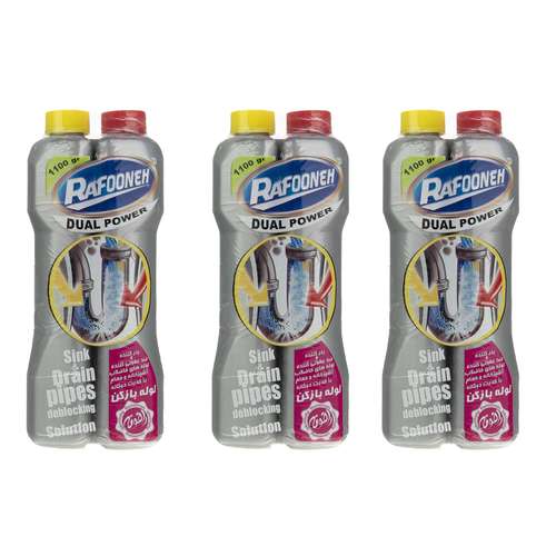 لوله باز کن رافونه مدل duall power وزن 1100 گرم بسته 3 عددی