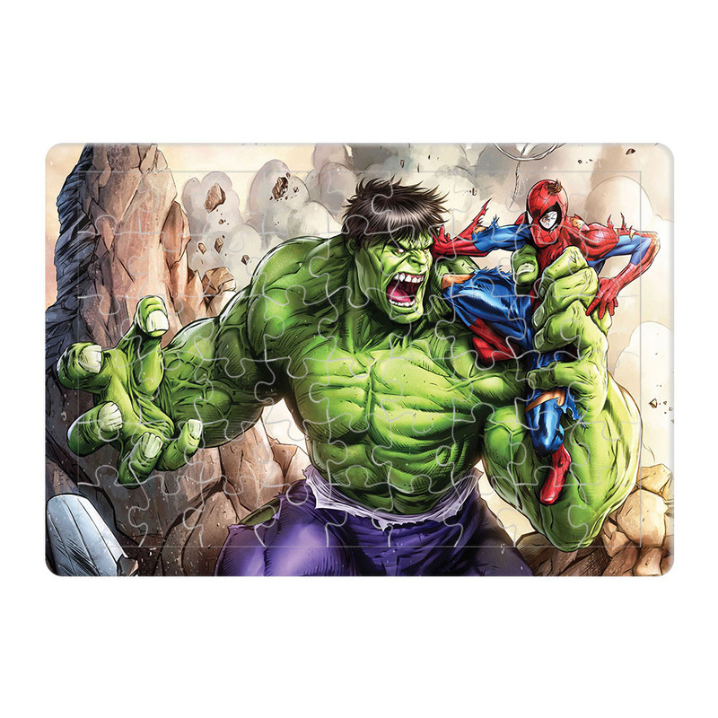 پازل 54 تکه هومرو مدل PL787 طرح انیمیشن مرد عنکبوتی