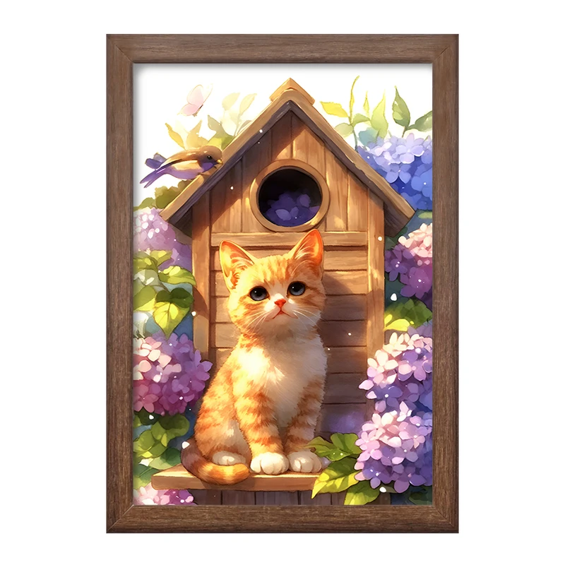 تابلو خندالو طرح گربه بامزه کد F6168