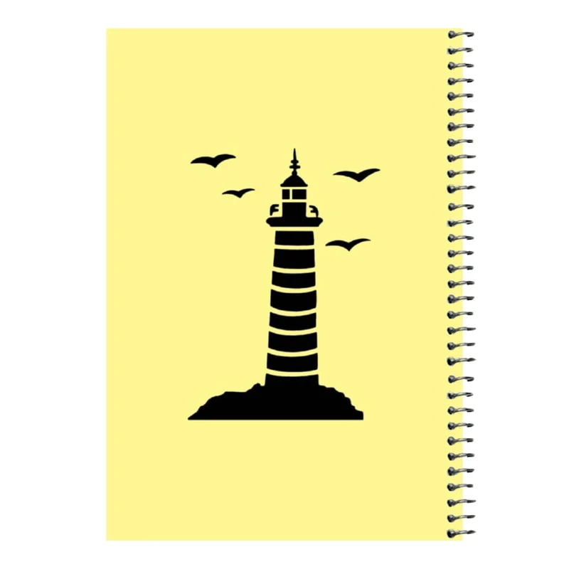 دفتر مشق 80 برگ اس جی مدل فانوس دریایی  