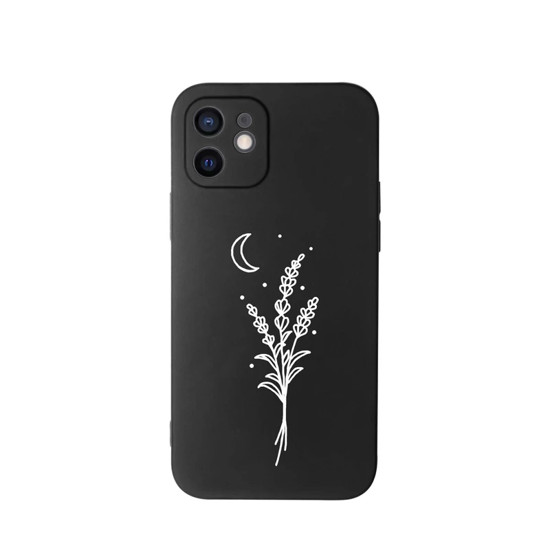 کاور قاب گارد طرح گل و ماه کد s9480 مناسب برای گوشی موبایل اپل iphone 12 mini