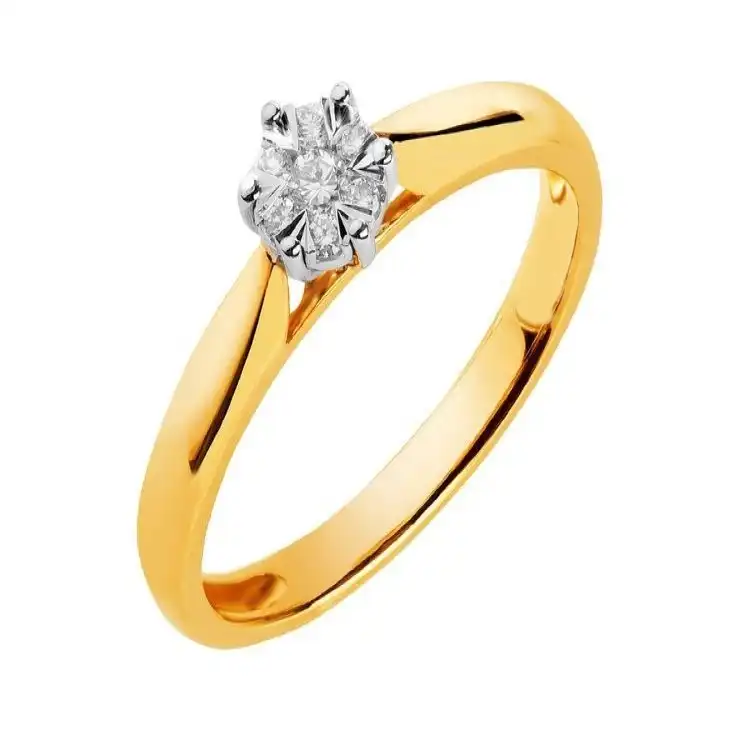 انگشتر طلا 18 عیار زنانه آراقیراتیس طرح فلاور کد Ara0134