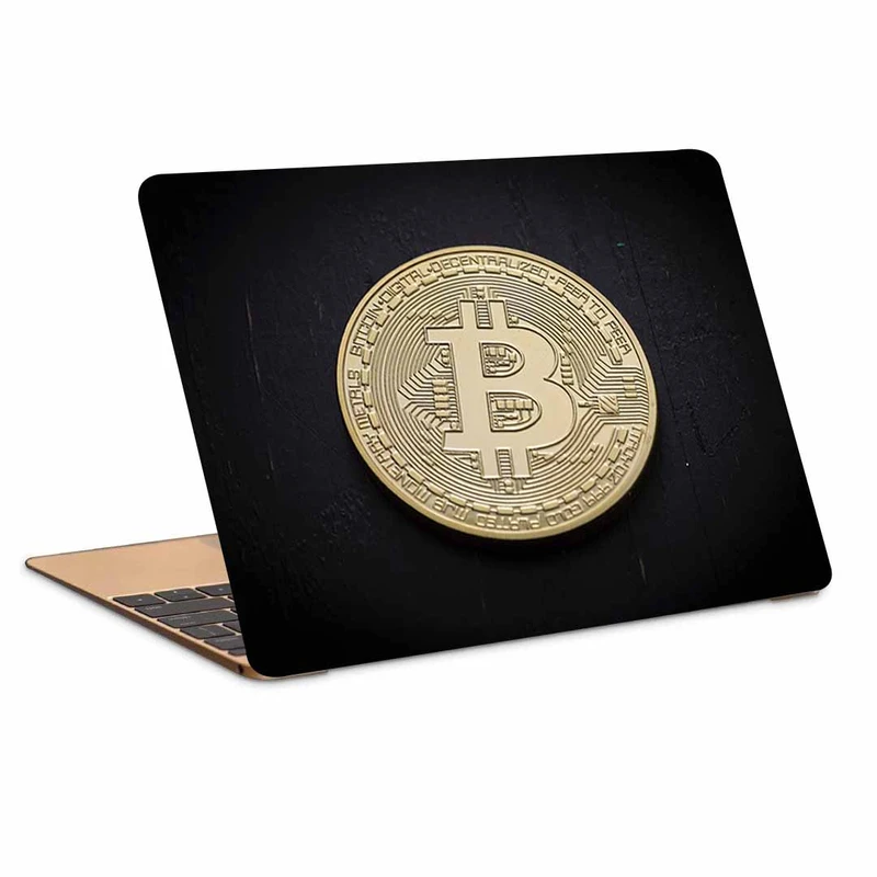 استیکر لپ تاپ طرح bitcoinکد p-1053 مناسب برای لپ تاپ 15.6 اینچ