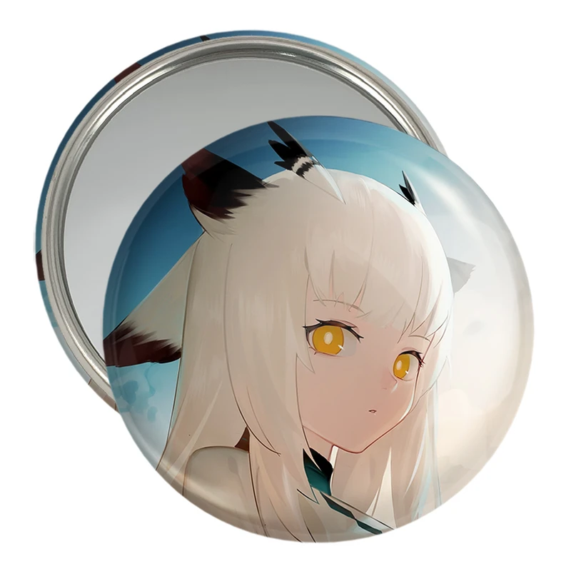 آینه جیبی خندالو مدل دختر انیمه ای  کد 18111