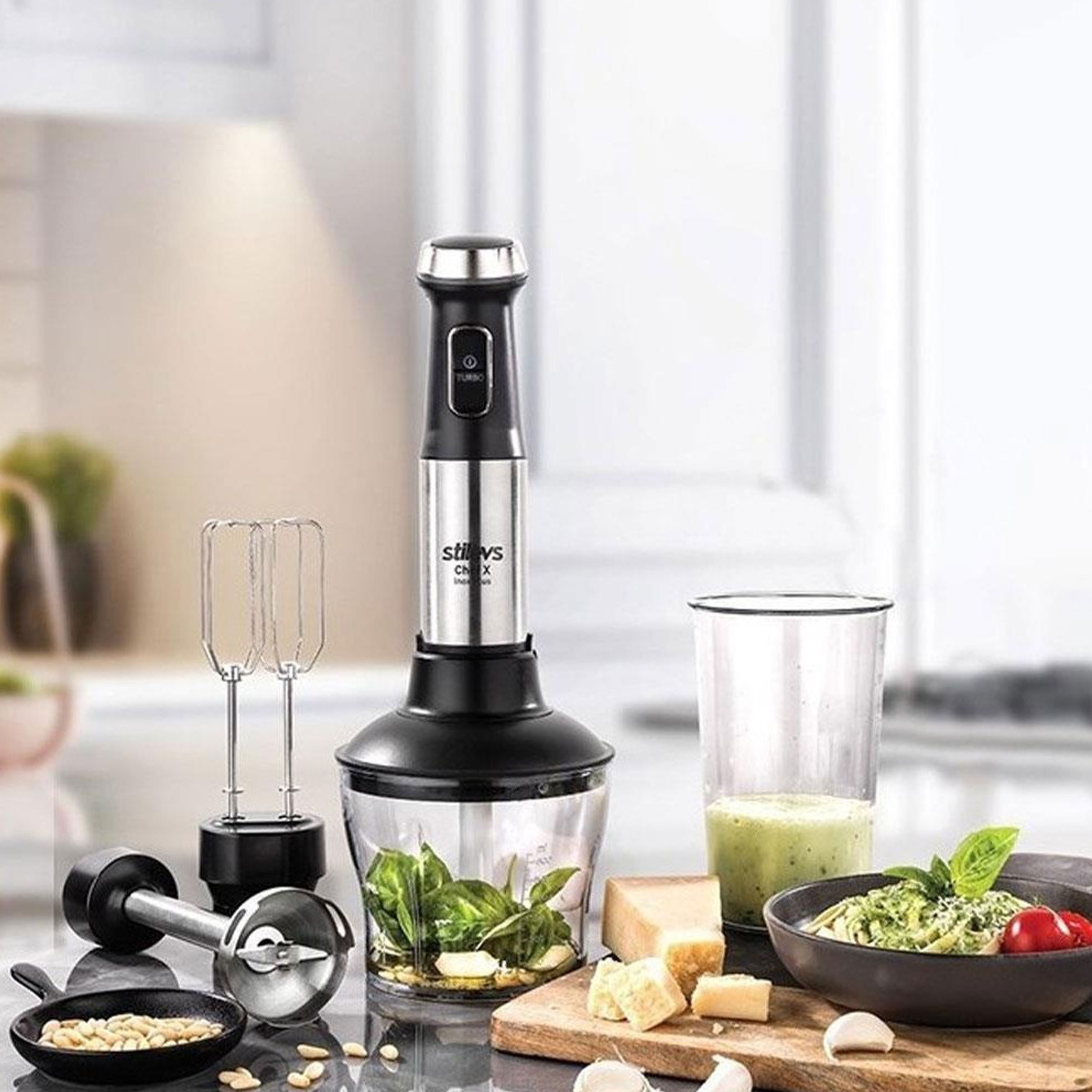 مخلوط کن و آسیاب کن استیلوز مدل El blender seti مخلوط کن و آسیاب کن استیلوز مدل El blender seti