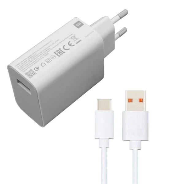 شارژر دیواری مدل 33w super fast به همراه کابل تبدیل USB-C