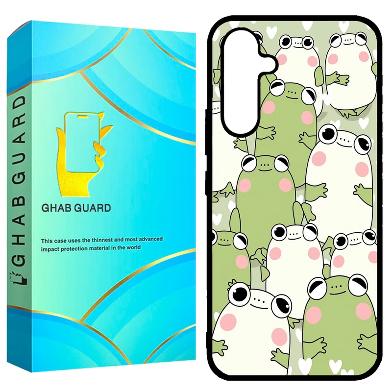 کاور قاب گارد طرح گربه قورباغه مدل GCHPA54 مناسب برای گوشی موبایل سامسونگ  Galaxy A54 5G