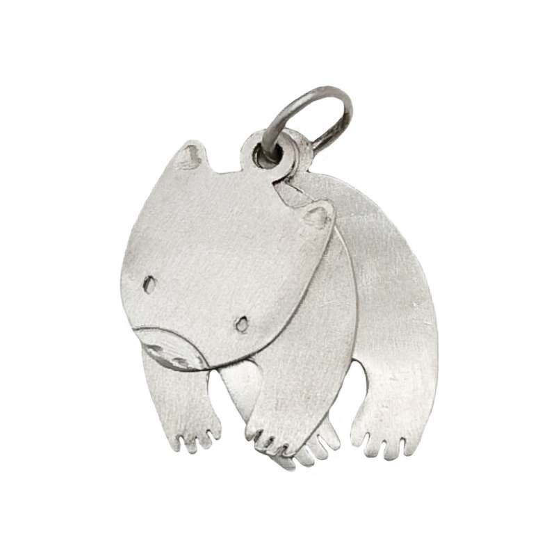 آویز گردنبند نقره زنانه مدل کوالا سه تکه متحرک