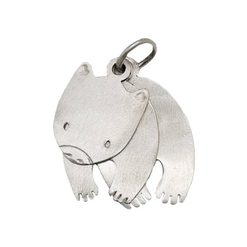 آویز گردنبند نقره زنانه مدل کوالا سه تکه متحرک